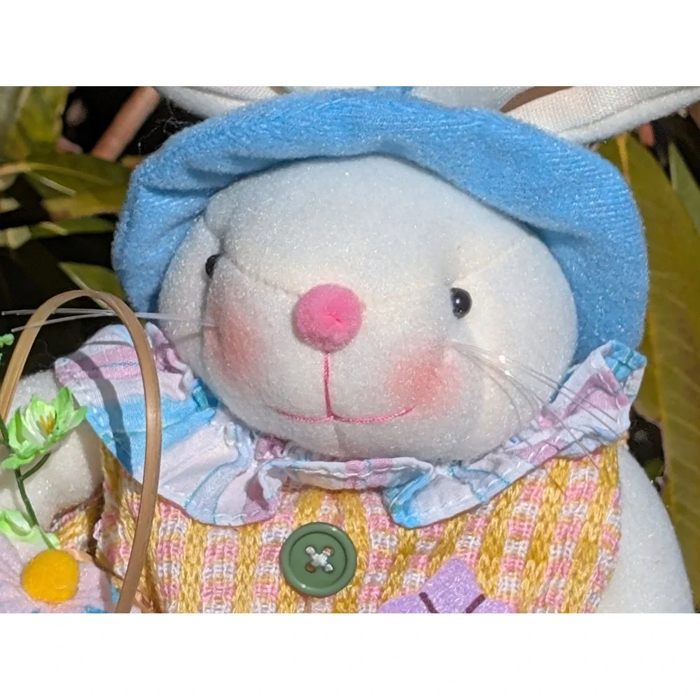 Set of 4 Easter Bunny Dolls‎ Cottagecore Farmhouse Spring Decor Rabbits Shelfsit